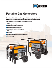 Wanco Portable Generators Brochure