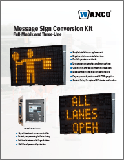 Wanco Full-Size Message Sign Conversion Kit Brochure