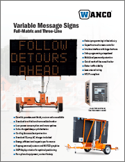 Wanco Full-Size Message Signs Brochure