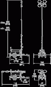 Standard Diesel Light Tower Dimensions