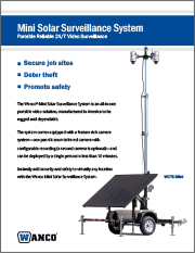 Mini Solar Surveillance System Flier
