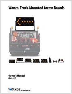 Wanco Truck-Mount Arrow Boards Owner’s Manual