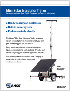 Wanco Mini Solar Integrator Trailer Flyer