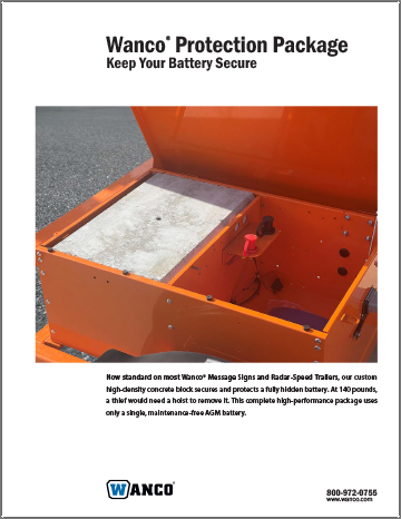 Wanco Battery Protection Package brochure