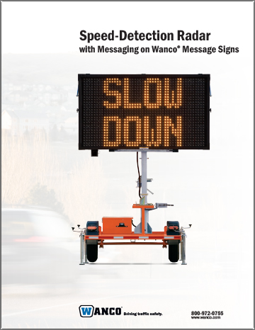 Wanco Speed-Detection Radar brochure