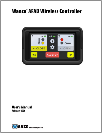 Wanco AFAD Wireless Controller Manual